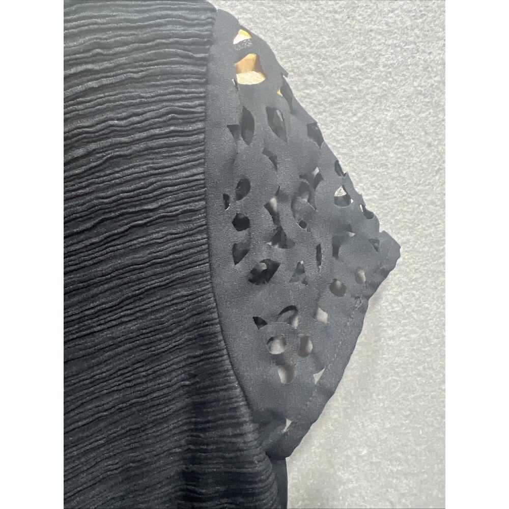 Maeve Anthropologie Basalt Floral Laser Cut Sheath Dress Size 4 (READ) - Picture 6 of 13